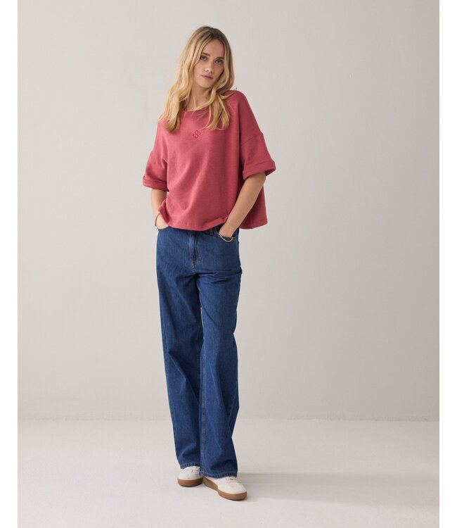 3s5267-30775/000559-Brickred  Top Short sleeve sweat