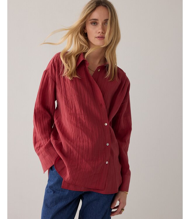 2s3430-12373/000559-Brickred  Blouse Lyocell blend