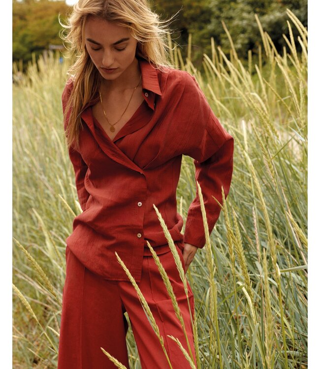 2s3430-12373/000559-Brickred  Blouse Lyocell blend