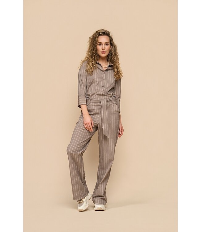 MP202154ACSPT/Falcon  Jumpsuit Heavy Classic Stripe Print