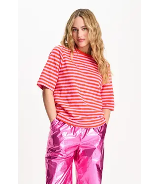 POM Amsterdam SP9481/MultiColour  TSHIRT - Stripe Orange Pink