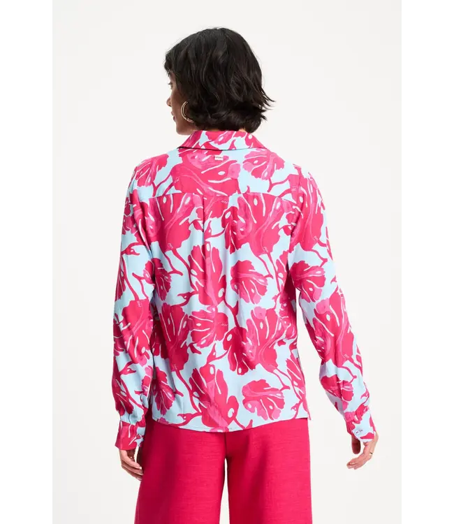 SP9497/MultiColour  BLOUSE - Mila Urban Flora Blue