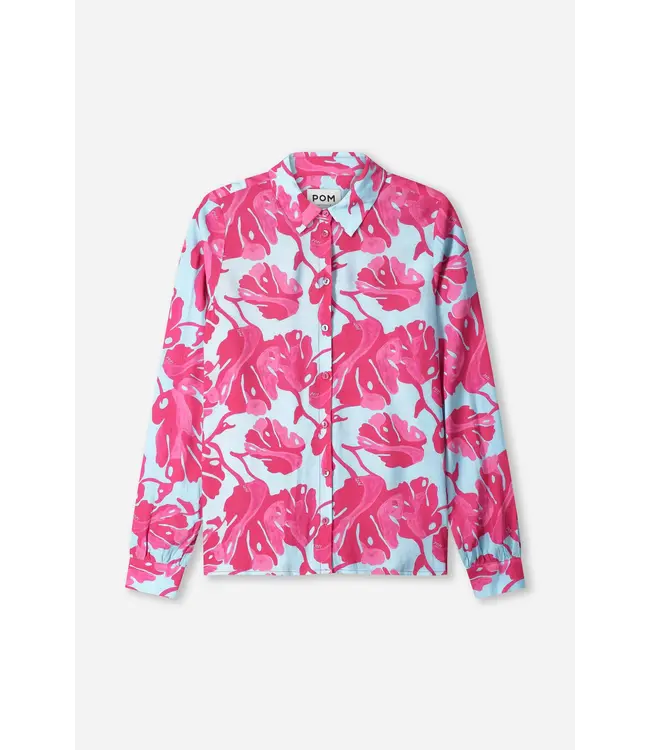 SP9497/MultiColour  BLOUSE - Mila Urban Flora Blue