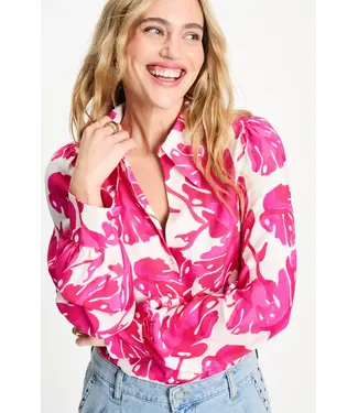 POM Amsterdam SP9501/MultiColour  BLOUSE - Urban Flora White