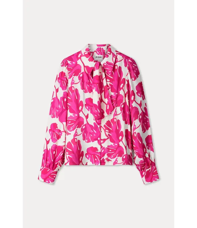SP9501/MultiColour  BLOUSE - Urban Flora White