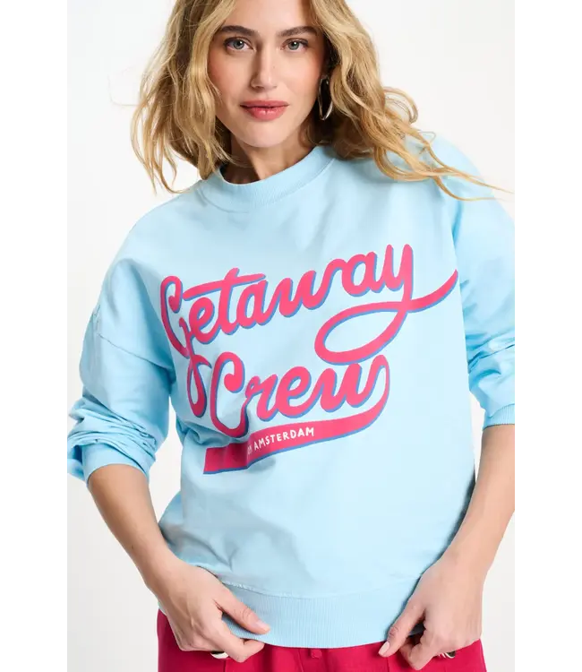 SP9522/Blue  SWEATER - Getaway Crew Blue Mist