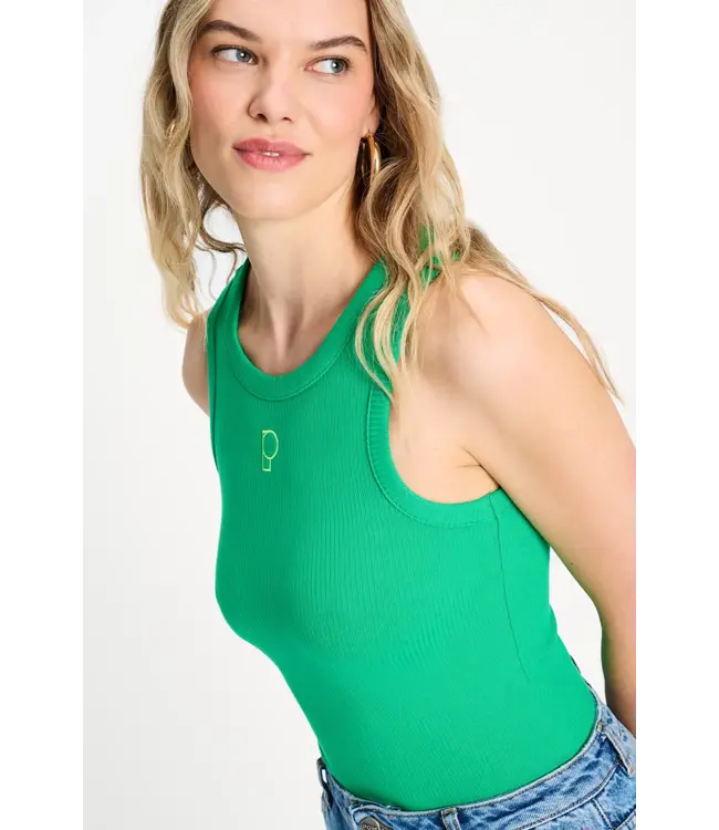 SP9534/Green  TANKTOP - Rib Palm Green