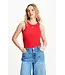 POM Amsterdam SP9575/Red  TANKTOP - Rib Bloom Red