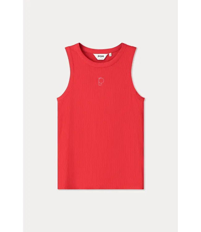 SP9575/Red  TANKTOP - Rib Bloom Red