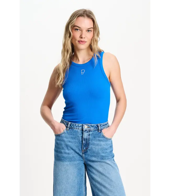 SP9640/Blue  TANKTOP - Rib Ocean Blue