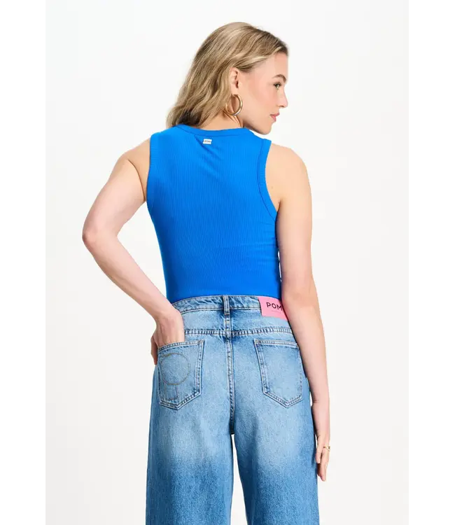 SP9640/Blue  TANKTOP - Rib Ocean Blue
