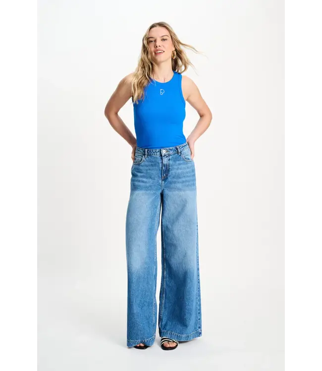 SP9640/Blue  TANKTOP - Rib Ocean Blue