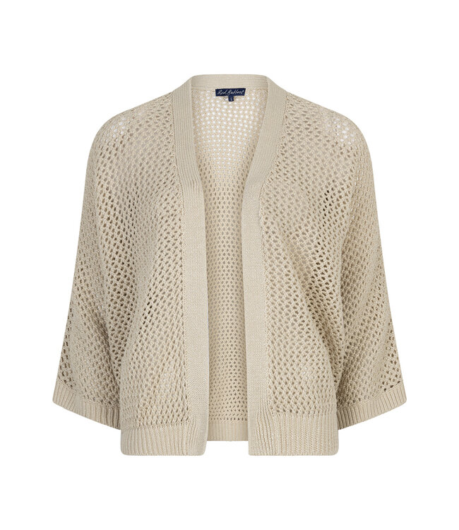 SRB4851/pebble  Cardigan Pointelle