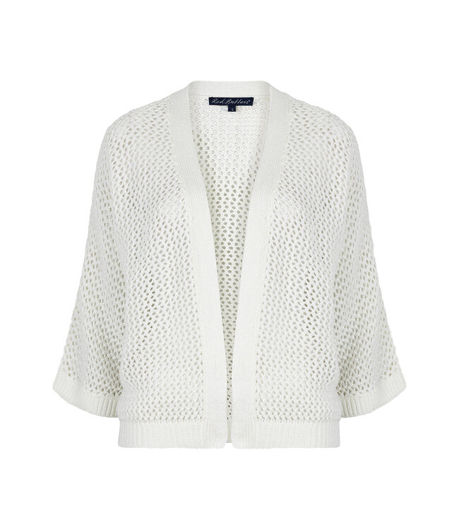 SRB4851/Offwhite  Cardigan Pointelle