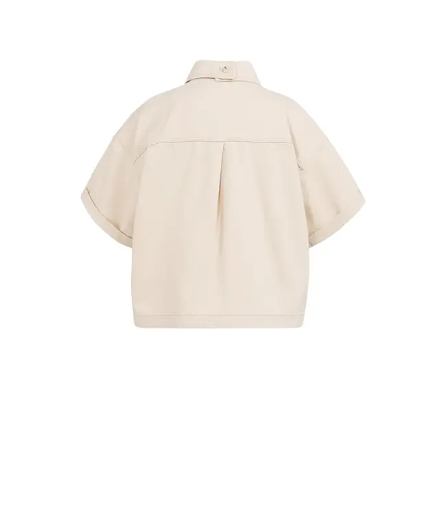 01-511050-603/99056  Denim jacket with short sleeves and patch pockets