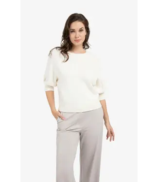 YAYA 01-000563-603/990532  Sweater with raglan sleeves and tonal artwork