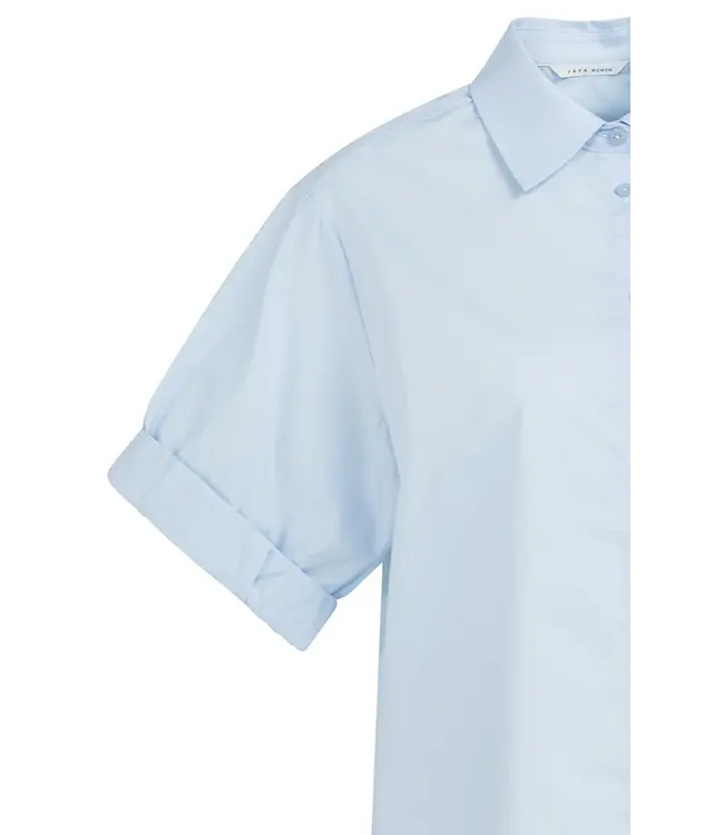 01-201207-603/99048  Blouse with short rolled-up sleeves and collar