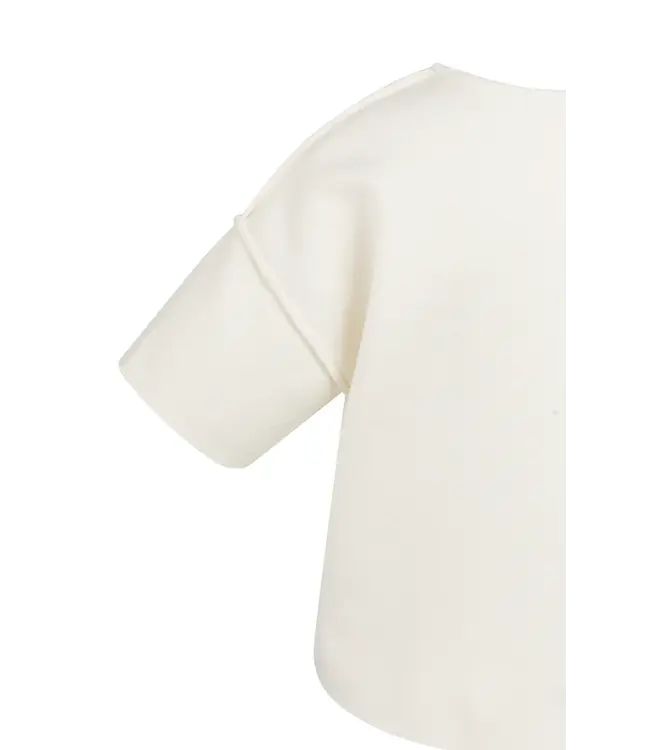 01-000562-603/99053  Short sleeve sweater with seam details