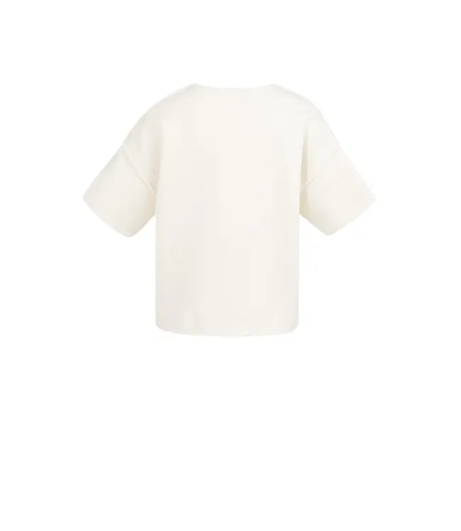01-000562-603/99053  Short sleeve sweater with seam details
