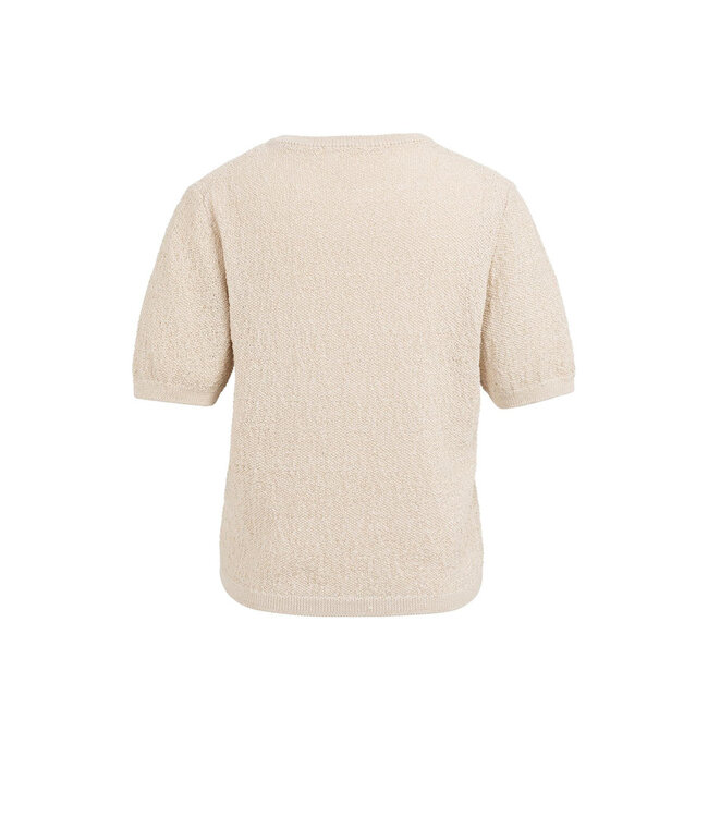 01-000564-603/990521  Textured knitted sweater with short sleeves