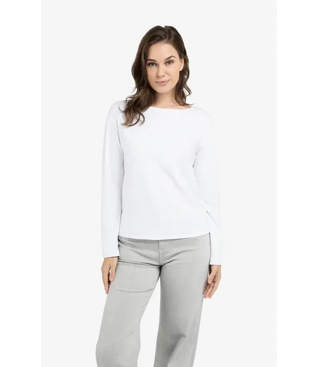 01-709261-603/00000  Top with long sleeves and refined seam detail