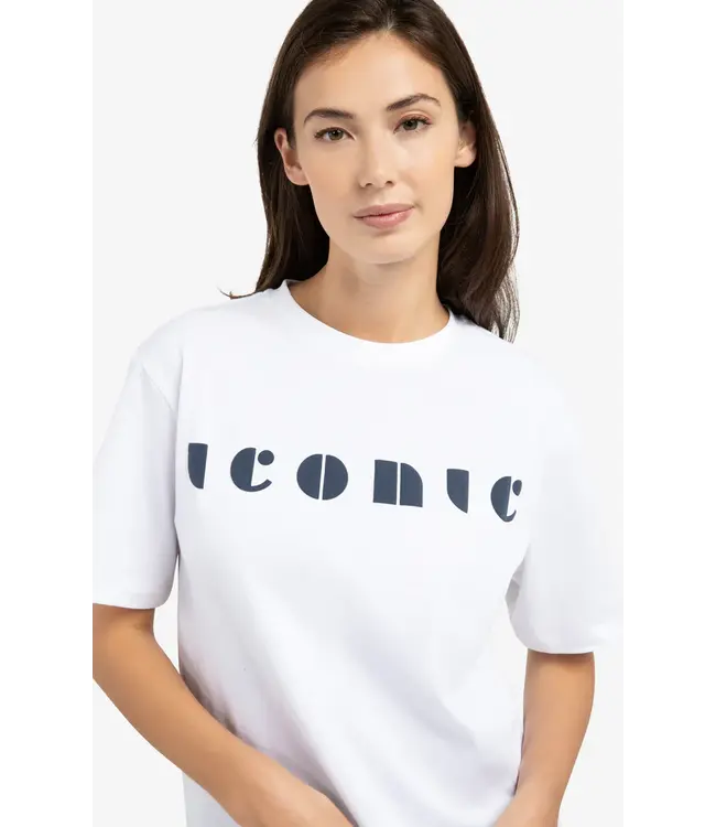 01-719086-603/000001  Boyfriend T-shirt with artwork print