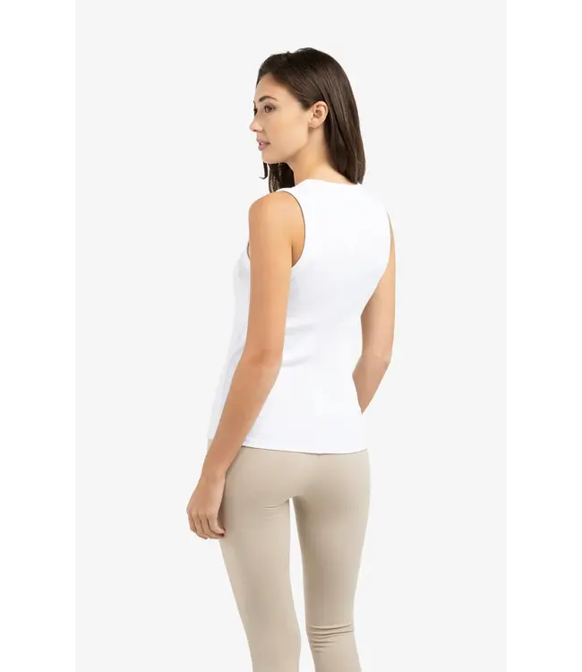 01-729051-603/00000  Ribbed singlet with round neckline