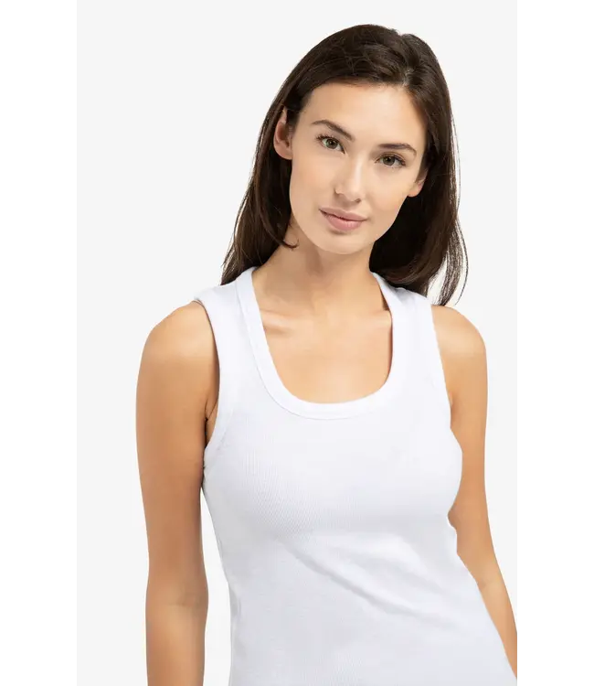 01-729051-603/00000  Ribbed singlet with round neckline