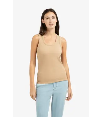 YAYA 01-729051-603/99051  Ribbed singlet with round neckline