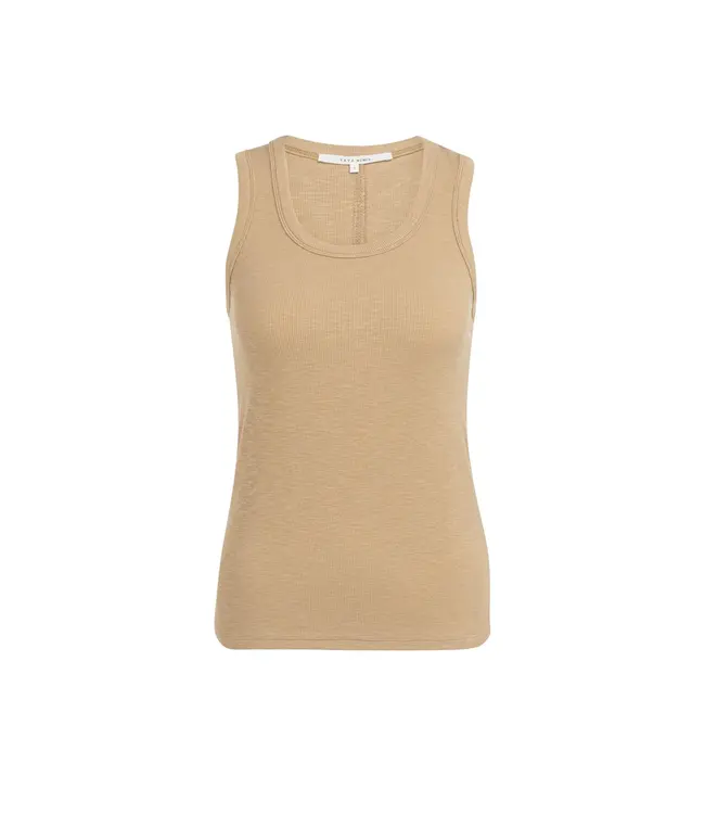 01-729051-603/99051  Ribbed singlet with round neckline