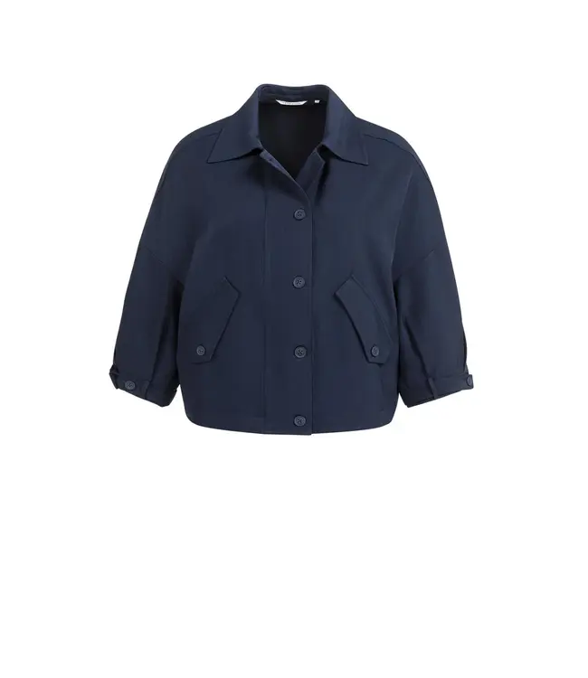 01-201206-603/93923  Blouse jacket with adjustable waistband and pockets