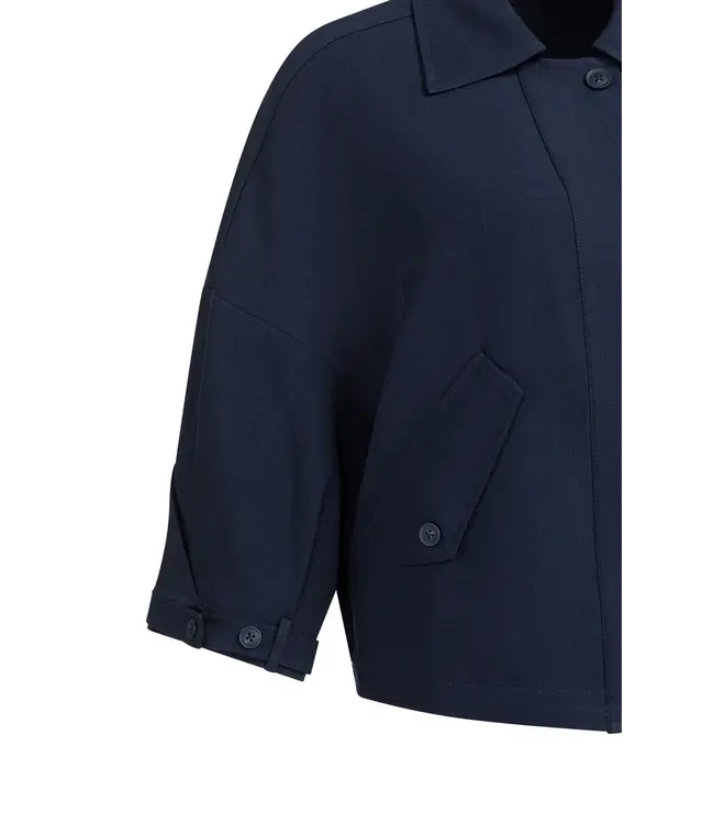 01-201206-603/93923  Blouse jacket with adjustable waistband and pockets