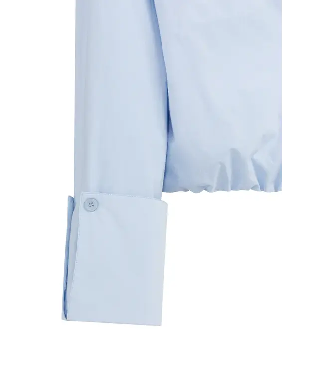 01-701355-603/99048  Balloon blouse with deep V-neck