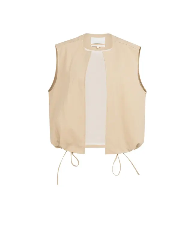 02-021007-603/99052  Sleeveless summer jacket with drawstrings