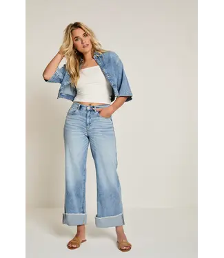 Para Mi SS261.266402-D198  Mira Turn Up Light Indigo - L28