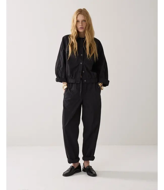 1s1290-12405/000990-Black  Batwing jacket Breezy cotton canvas