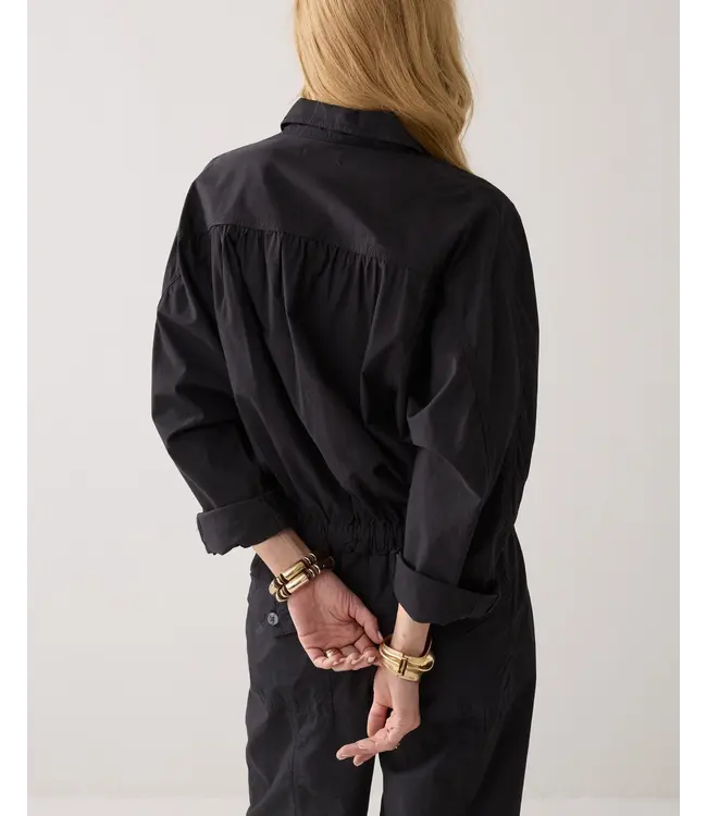 1s1290-12405/000990-Black  Batwing jacket Breezy cotton canvas