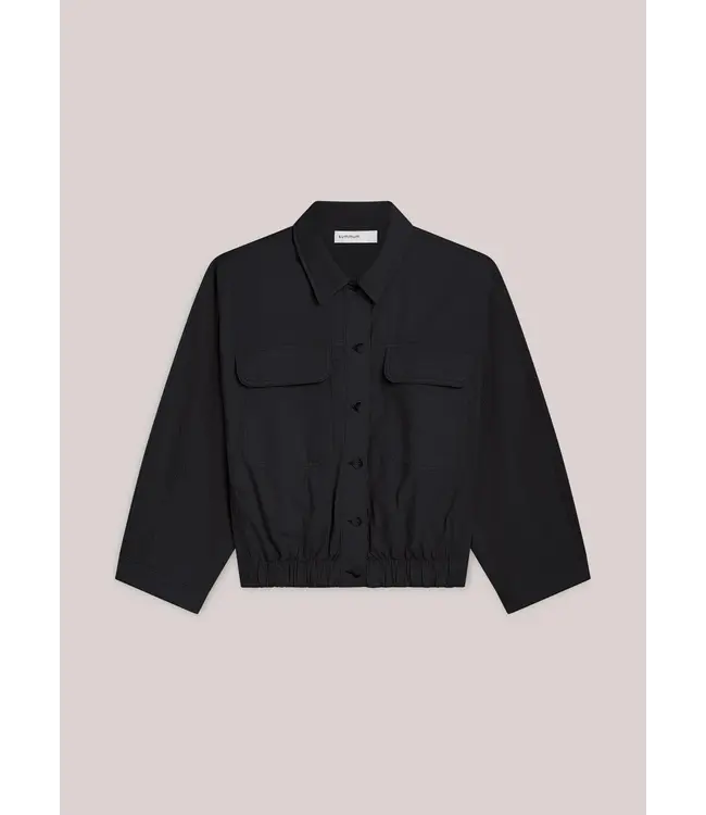 1s1290-12405/000990-Black  Batwing jacket Breezy cotton canvas