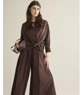 Summum Woman 2s3403-12370/000713-Coffee  Blouse Viscose cotton