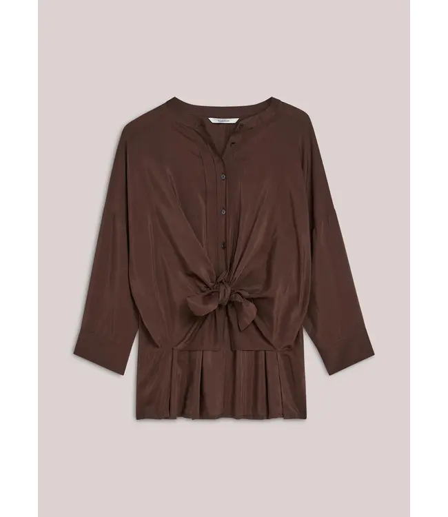 2s3403-12370/000713-Coffee  Blouse Viscose cotton