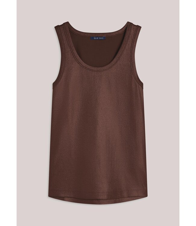 3s4873-5138/000713-Coffee  Rib tanktop cotton rib