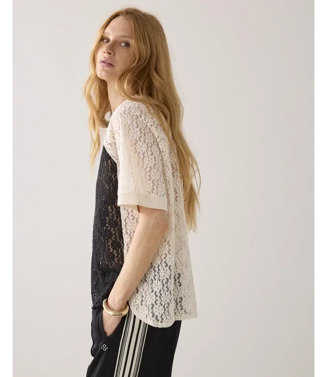 3s5281-30766/000990-Black  Top Sporty lace