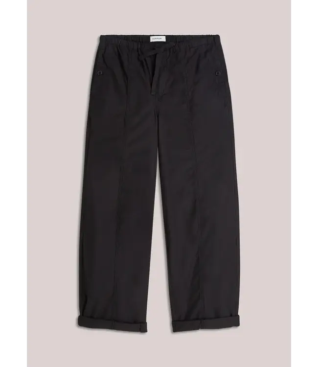 4s2916-12405/000990-Black  Loose pant Breezy cotton canvas