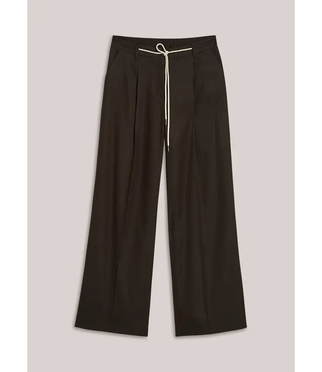 4s2953-11780/000713-Coffee  Trousers Linen blend