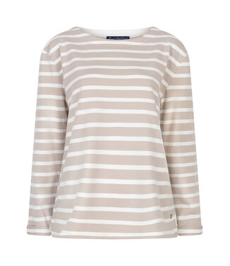 Red Button srb4755/Terry stripe long sleeve/Pebble