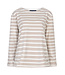 Red Button srb4755/Terry stripe long sleeve/Pebble