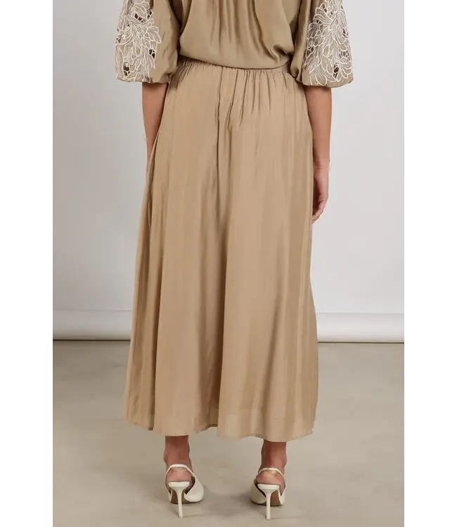 NKS10022-Camel  Floortje Skirt