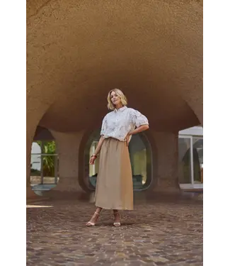NUKUS NKS10022-Camel  Floortje Skirt