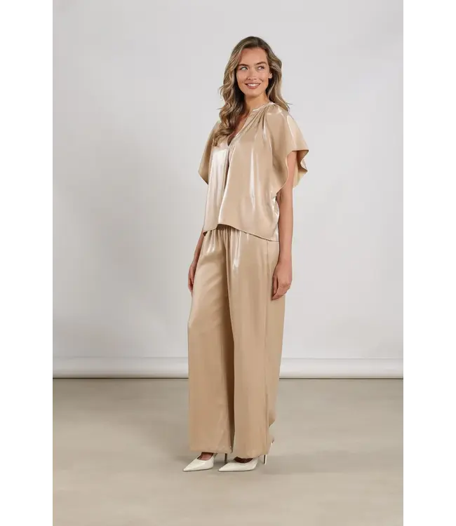 NKS01131-Sand  Taylor Top Shiny