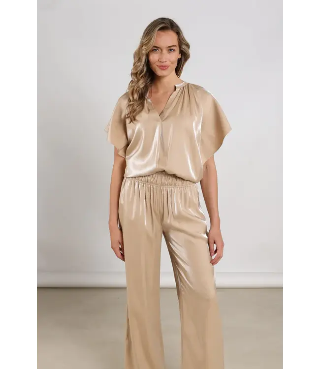 NKS01131-Sand  Taylor Top Shiny